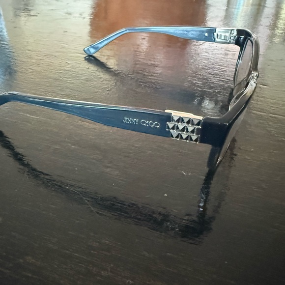 Jimmy Choo Clear Gray Wayfarer Glasses W Crystals❤️❤️❤️❤️ - Picture 2 of 9